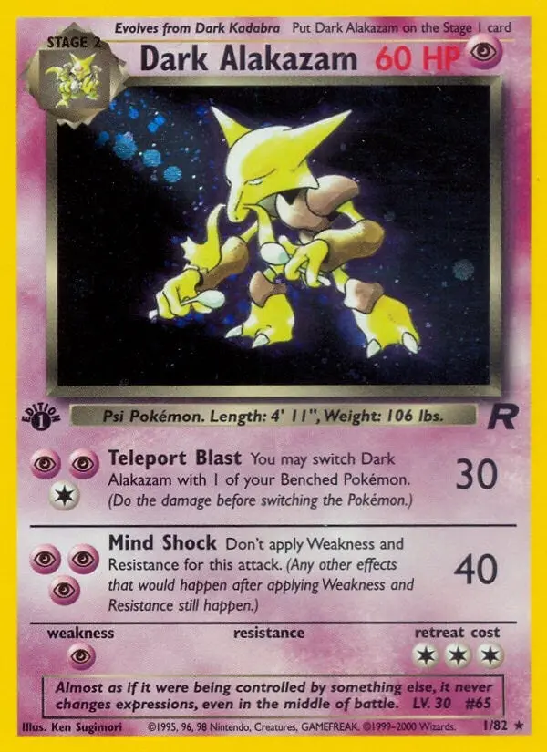 Dark Alakazam (1) (01/82) (Tr) 1