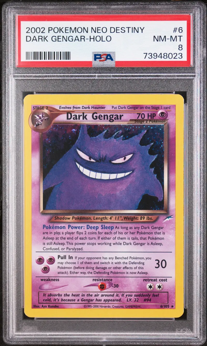 Dark Gengar-Holo 2002 Pokemon Neo Destiny Psa Nm-Mt 8 1