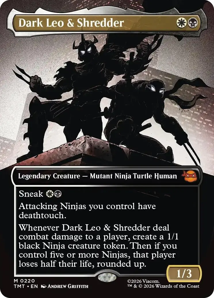 Dark Leo & Shredder (Borderless) (220) (Tmt) 1