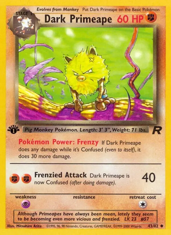 Dark Primeape (43/82) (Tr) 1