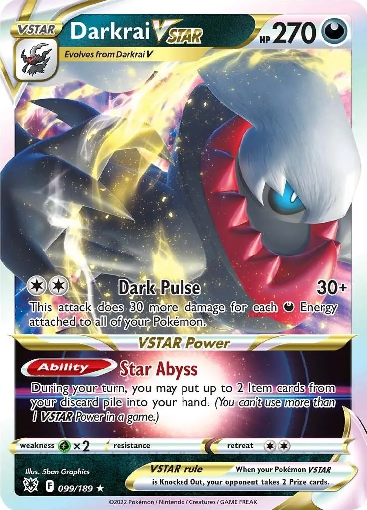 Darkrai Vstar (099/189) (Swsh10) 1