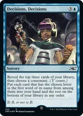 Decisions, Decisions (Galaxy Foil) (330) (Unf) 1