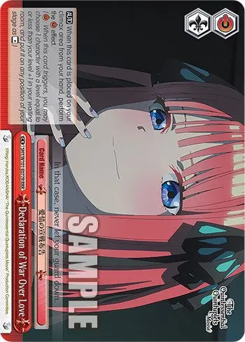 Declaration Of War Over Love (5Hy/W101-E077r Rrr) [The Quintessential Quintuplets Movie] 1