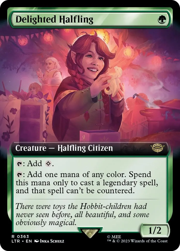 Delighted Halfling (Extended Art) (363) (Ltr) 1