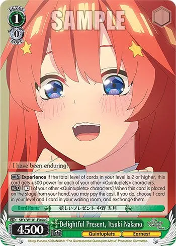 Delightful Present, Itsuki Nakano (5Hy/W101-E044 C) [The Quintessential Quintuplets Movie] 1