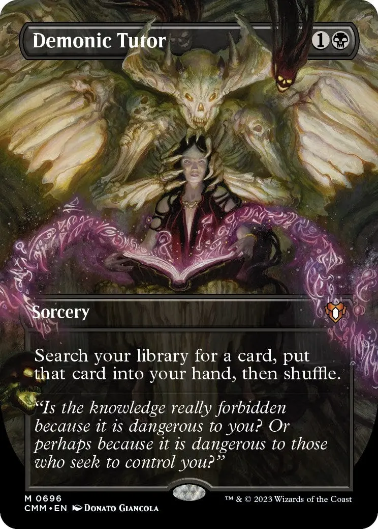 Demonic Tutor (Borderless) (696) (Cmm) 1