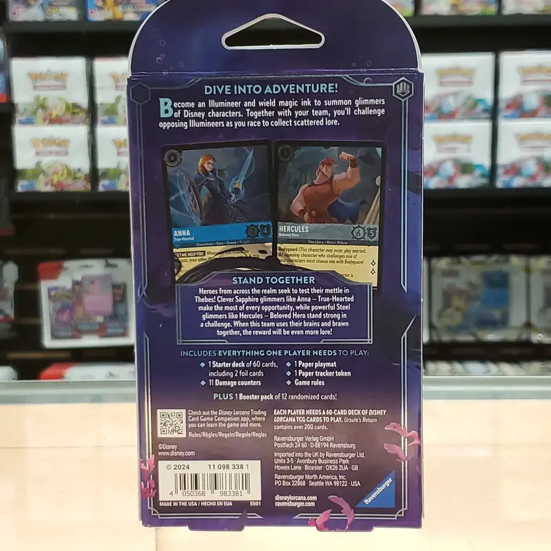 Disney Lorcana: Ursula's Return - Starter Deck (Sapphire & Steel) 2