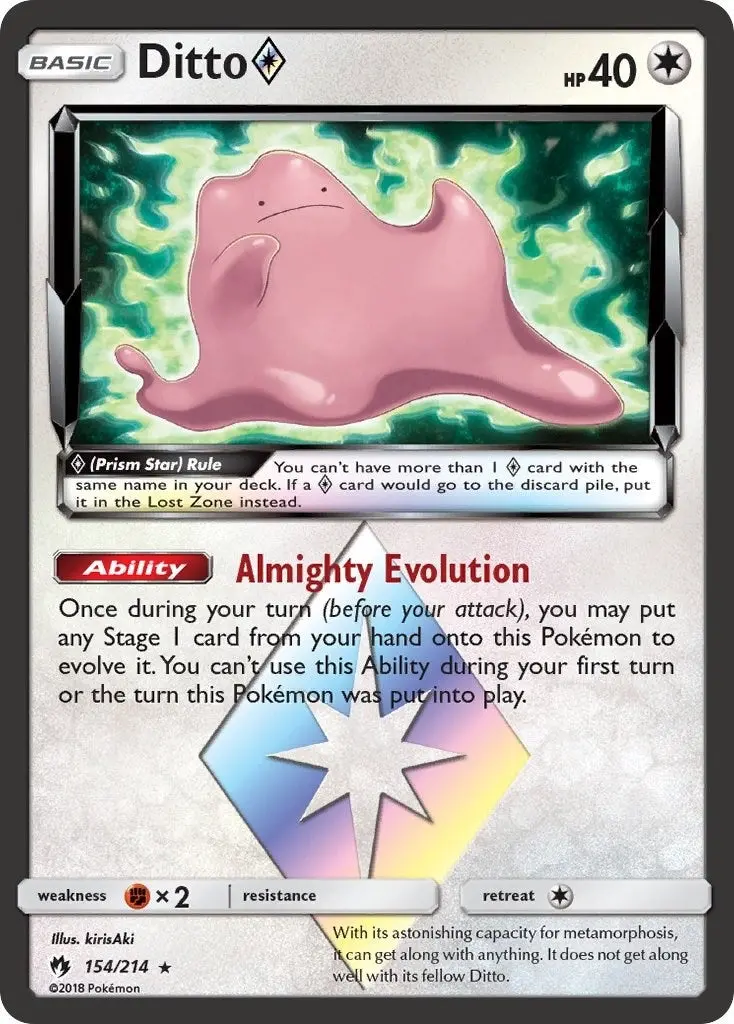 Ditto Prism Star (154/214) (Sm8) 1