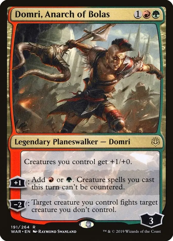 Domri, Anarch Of Bolas (191) (War) 1