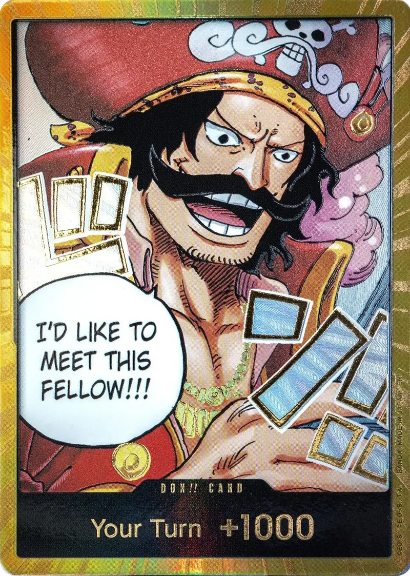 Don!! Card (Gol.D.Roger) (Gold) (Op13) 1