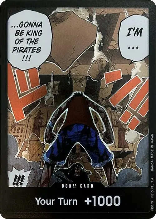 Don!! Card (Luffy Vs. Crocodile) (Devil Fruits Collection Vol. 1) (Op-Pr) 1