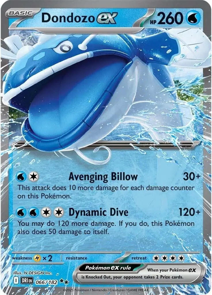 Dondozo Ex (066/182) (Dri) 1