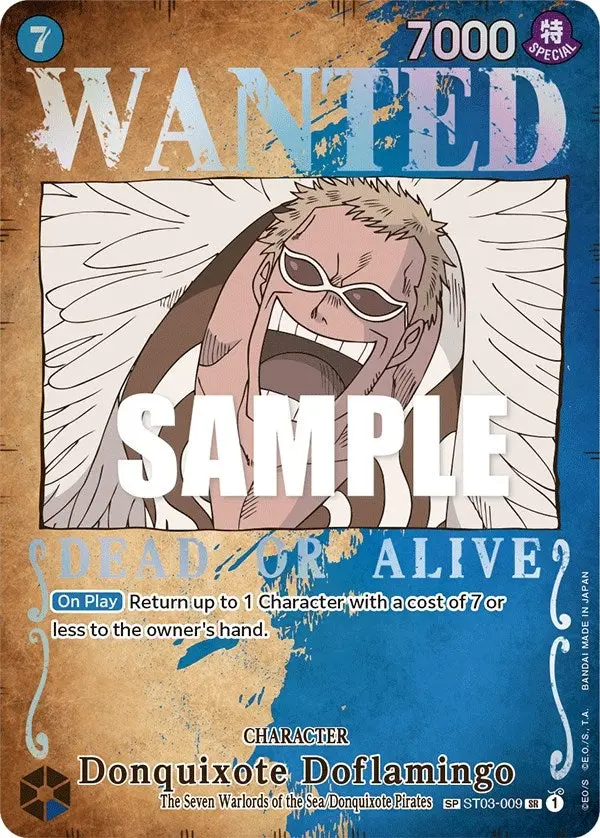 Donquixote Doflamingo (Wanted Poster) (St03-009) (Op03) 1