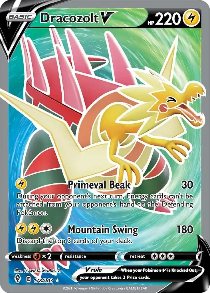 Dracozolt V (Full Art) (178/203) (Swsh07) 1