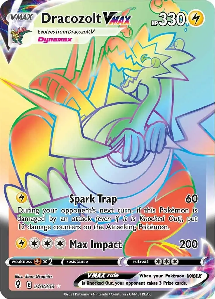 Dracozolt Vmax (Secret) (210/203) (Swsh07) 1