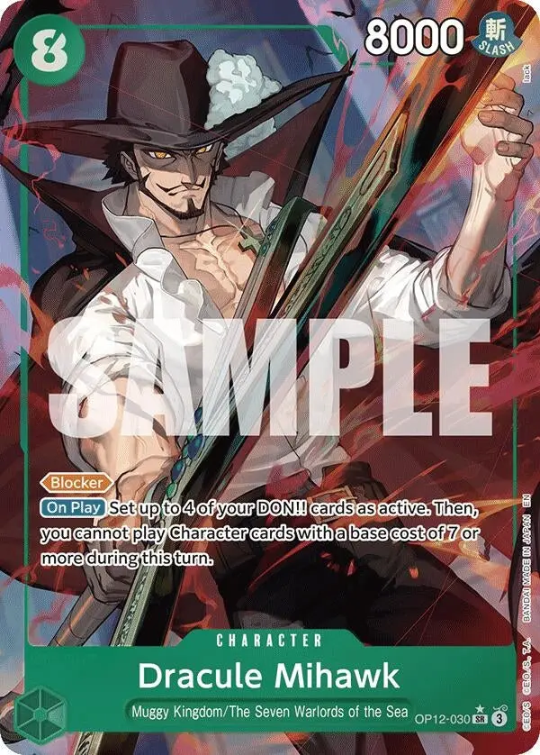 Dracule Mihawk (Alternate Art) (Op12-030) (Op12) 1