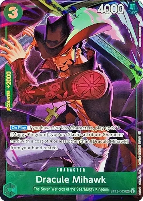 Dracule Mihawk (Illustration Box Vol.4) (St12-003) (Op-Pr) 1