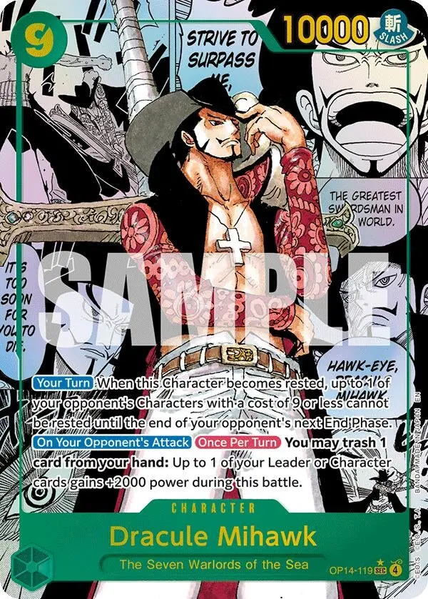 Dracule Mihawk (Manga) (Op14-119) (Op14) 1