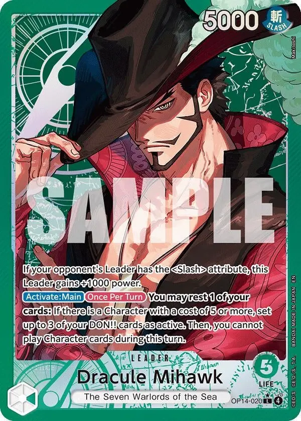 Dracule Mihawk - Op14-020 (Alternate Art) (Op14-020) (Op14) 1