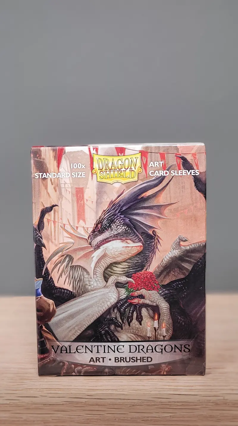 Dragon Shield Deck Protector - Brushed Art Valentine Dragons 100 Ct 1