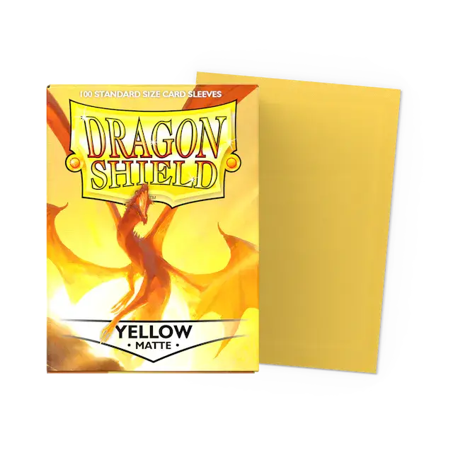 Dragon Shield Deck Protector - Matte Yellow 100 Ct 1