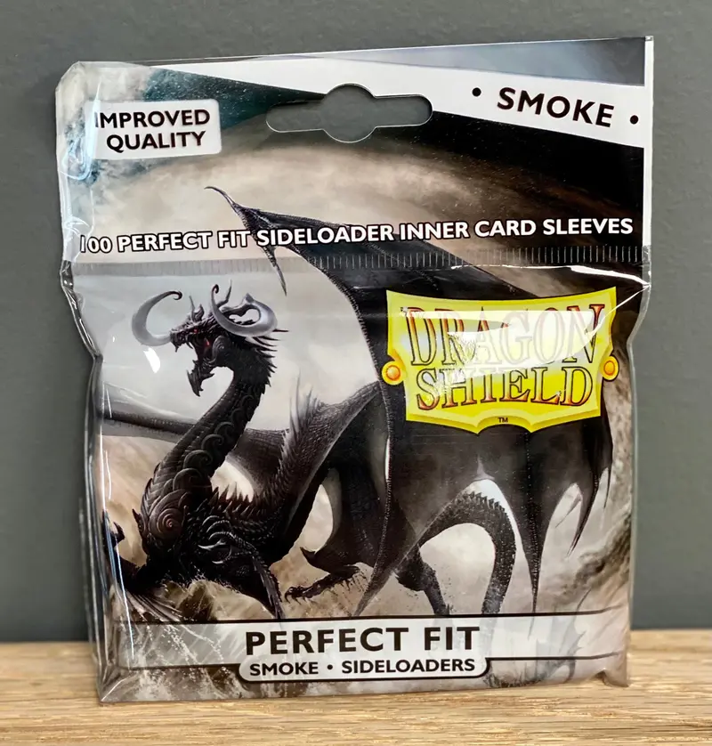 Dragon Shield Deck Protector - Perfect Fit Side Load Smoke 1