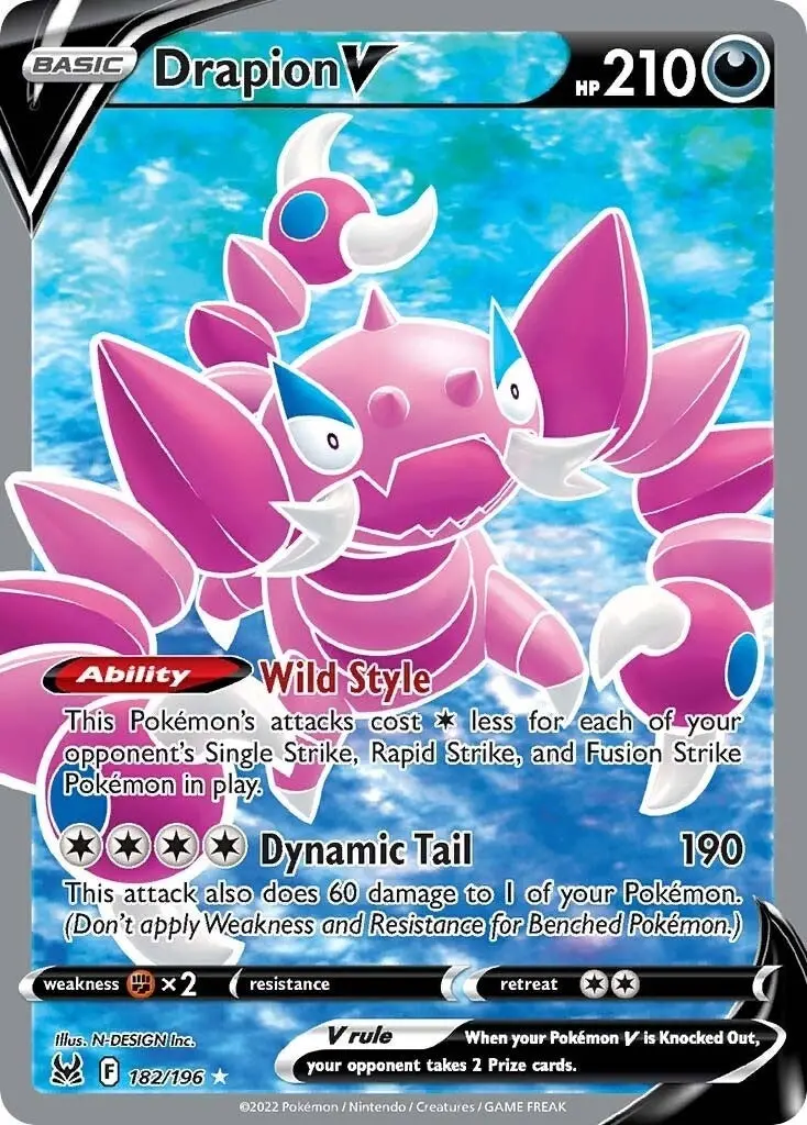 Drapion V (Full Art) (182/196) (Swsh11) 1