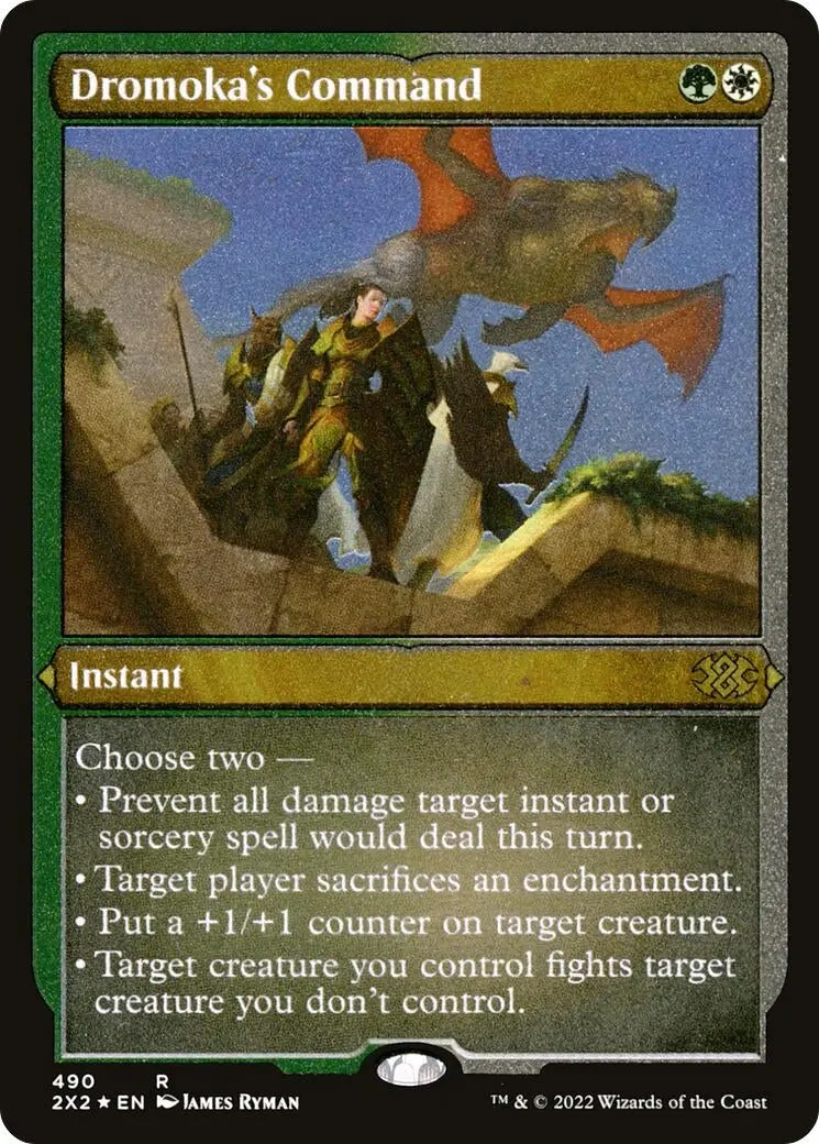 Dromoka's Command (Foil Etched) (490) (2X2) 1
