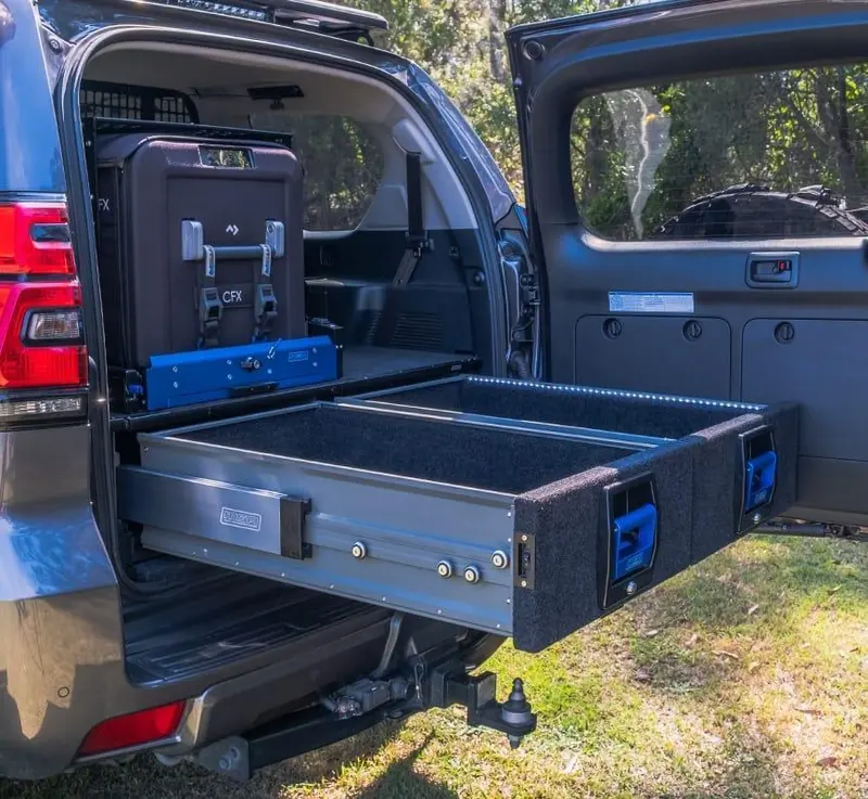 Dual Drawer System For Toyota Landcruiser 76 (2007 Onwards) - Complete Storage Kit 1