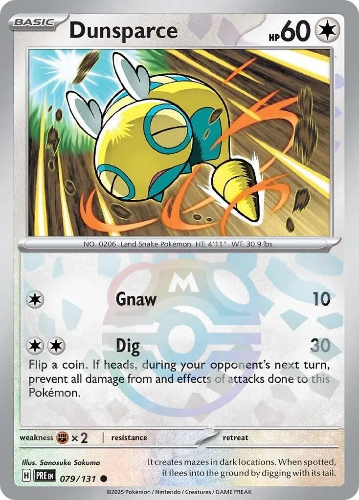Dunsparce (Master Ball Pattern) (079/131) (Pre) 1