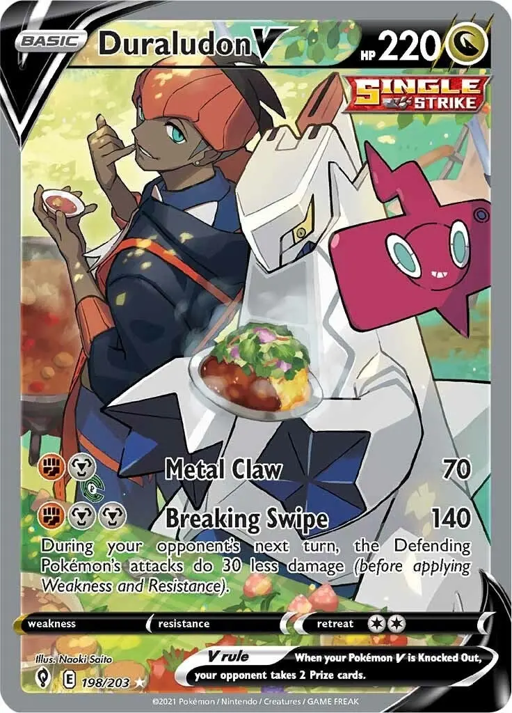 Duraludon V (Alternate Full Art) (198/203) (Swsh07) 1