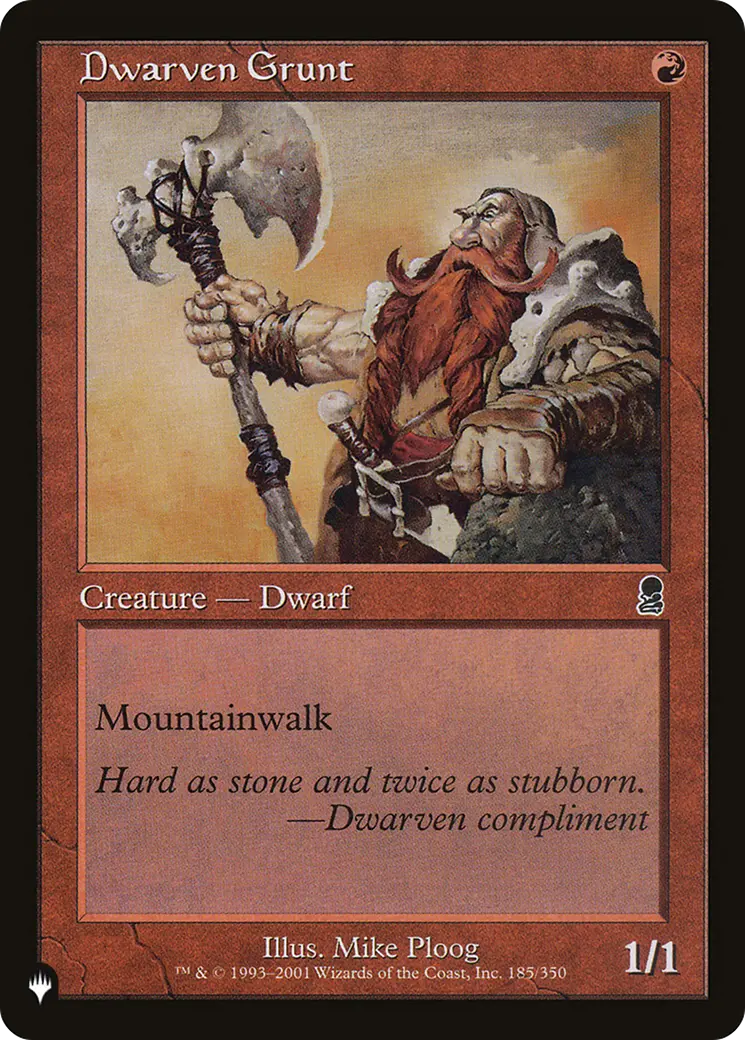Dwarven Grunt [The List] 1
