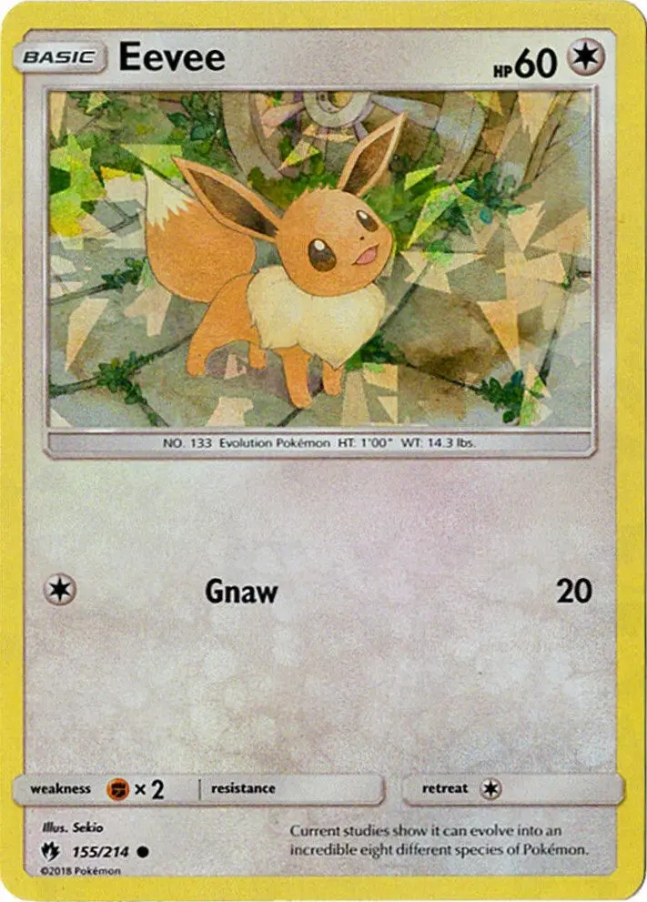 Eevee - 155/214 (Let's Play, Eevee!) (Cracked Ice Holo) (155/214) (Pr) 1