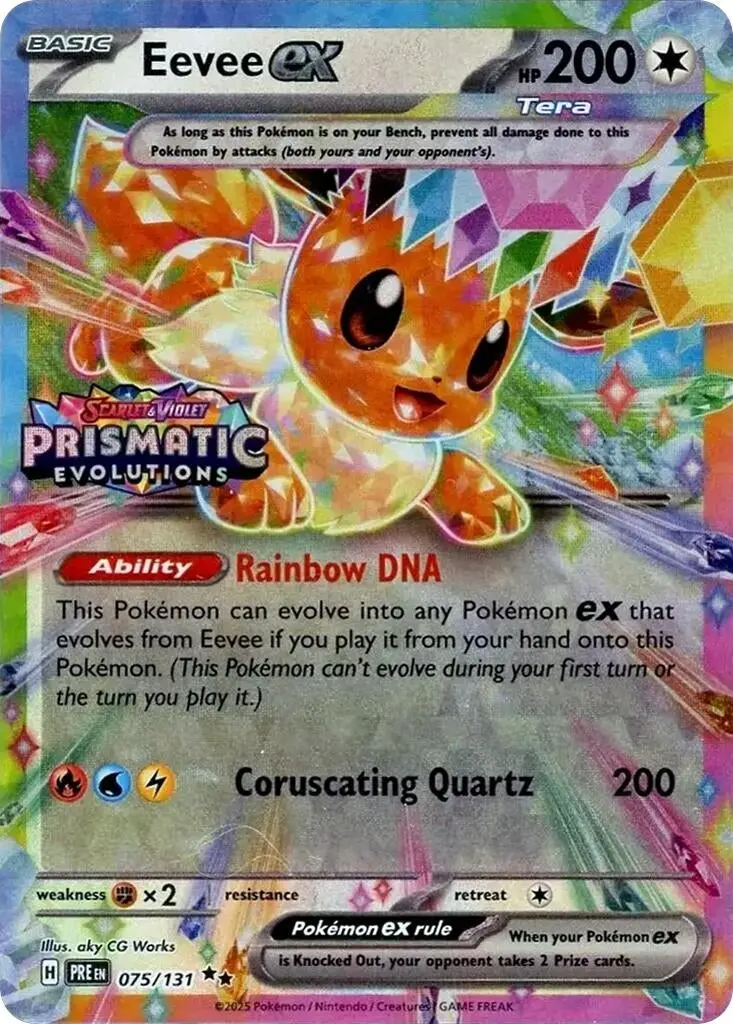 Eevee Ex - 075/131 (Prismatic Evolutions Stamp) (075/131) (Mcap) 1