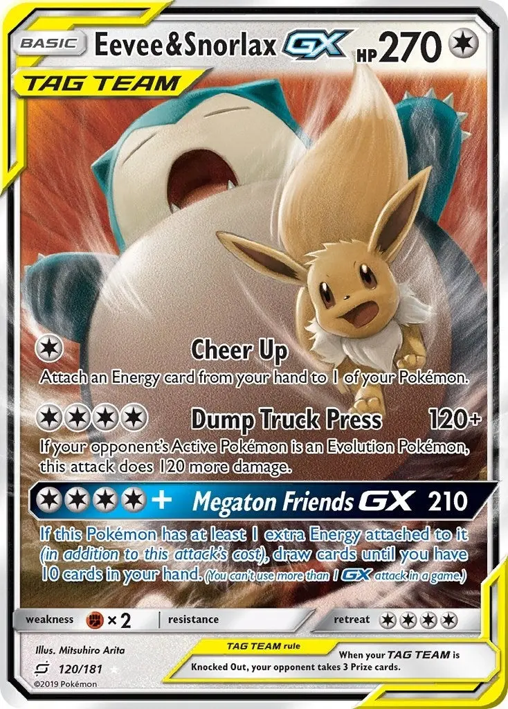 Eevee & Snorlax Gx (120/181) (Sm9) 1