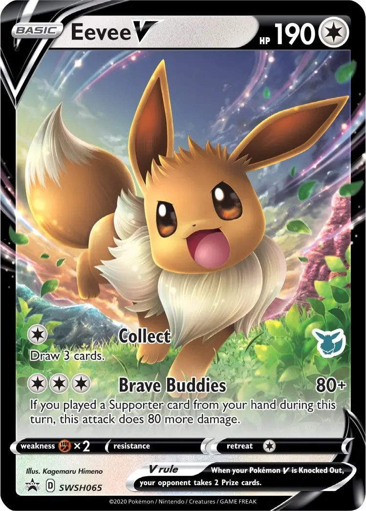 Eevee V - Swsh065 (Eevee Stamped) (Swsh065) (Ba22) 1