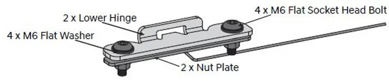Egr Load Shield Replacement Tub Hinge Plates 1