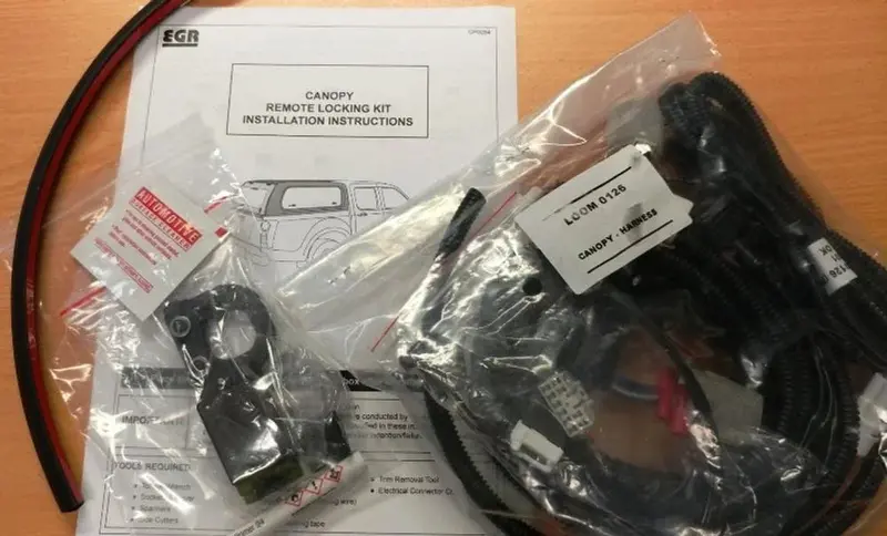 Egr Premium Canopy Rear Door Remote Central Locking Kit - Mitsubishi Mq/Mr Triton 2015~ 1