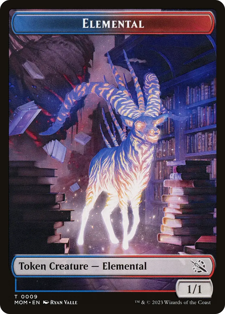 Elemental (09) // Spirit (13) Double-Sided Token [March Of The Machine Tokens] 1