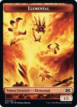 Elemental // Knight Double-Sided Token (13 // 5) (2X2) 1