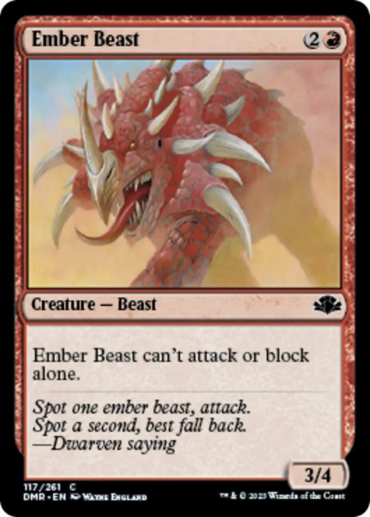 Ember Beast (117) (Dmr) 1