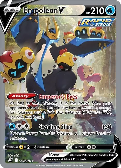 Empoleon V (Alternate Full Art) (146/163) (Swsh05) 1