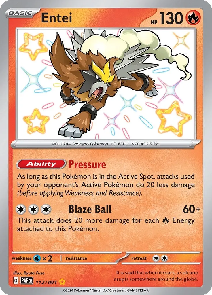 Entei (112/091) (Paf) 1