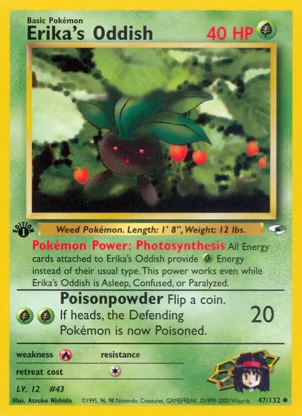 Erika's Oddish (47) (047/132) (G1) 1