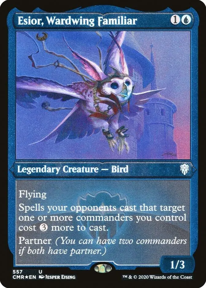 Esior, Wardwing Familiar (Foil Etched) (557) (Cmr) 1