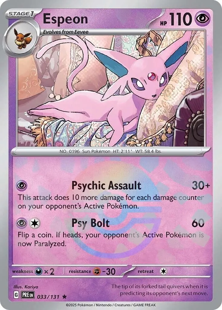 Espeon (Poke Ball Pattern) (033/131) (Pre) 1
