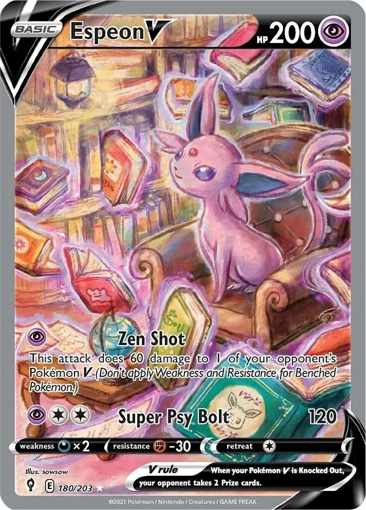 Espeon V (Alternate Full Art) (180/203) (Swsh07) 1