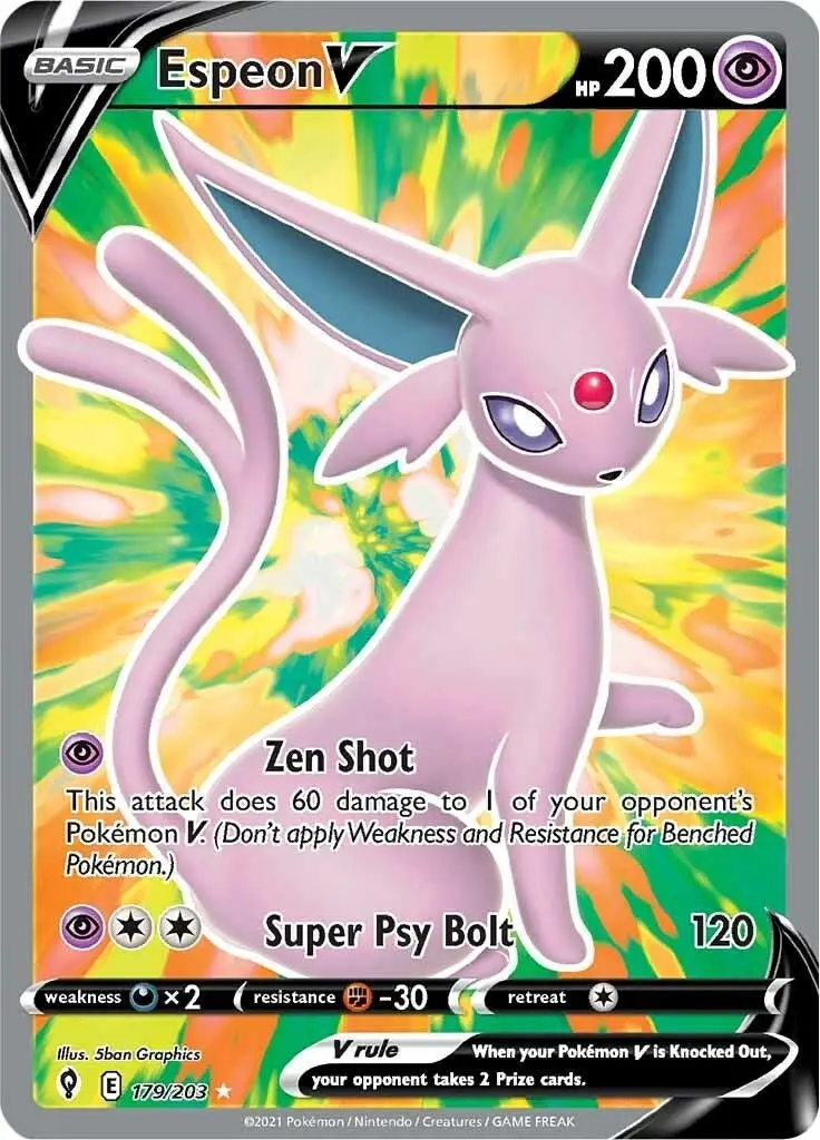 Espeon V (Full Art) (179/203) (Swsh07) 1