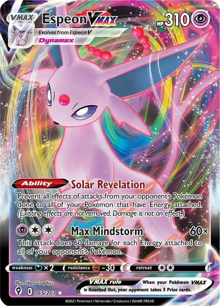 Espeon Vmax (065/203) (Swsh07) 1
