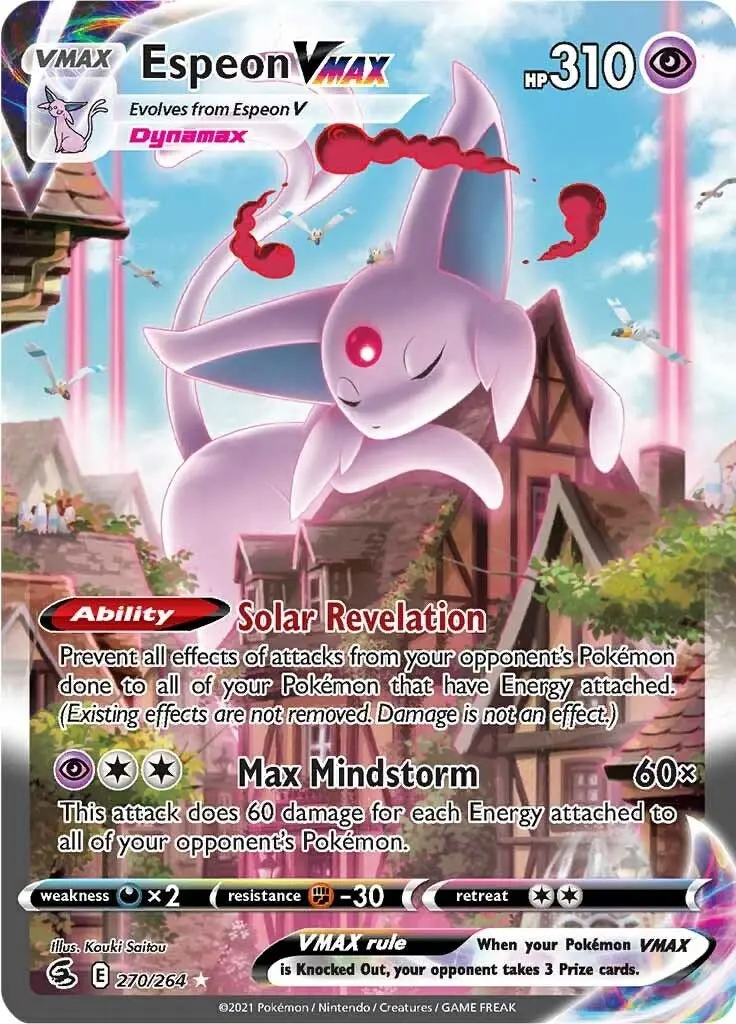 Espeon Vmax (Alternate Art Secret) (270/264) (Swsh08) 1